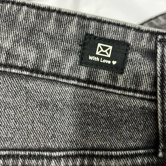 Anthropologie LTJ Letter to Juliet Acid Black cut off jean shorts NWT size xl - Picture 8 of 11